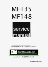 1964–1978 Massey Ferguson MF 135 & MF 148 Tractor Factory Service Manual (P/N 1856 027 M1 / 1856 002 M1) – preview page 1