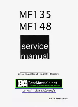 1964-1976 Massey Ferguson MF135, MF148 service manual Preview image 1
