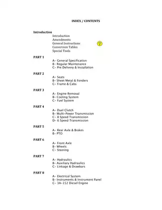 Massey-Ferguson MF135/MF148 Tractor Service Manual - Comprehensive Repair and Maintenance Guide Preview image 2