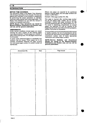 Massey Ferguson MF 500 Series Tractor Workshop Service Manual Preview image 5