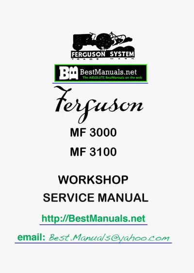 Preview: Massey Ferguson MF 3050, 3060, 3065, 3070, 3080, 3090, 3095, 3115, 3120, 3125, 3140 Tractor 1991 Workshop Service Manual (P/N 1646915 M1)
