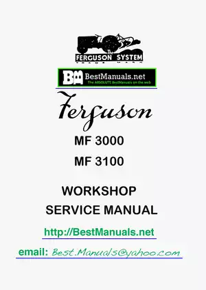 1986-1995 Massey Ferguson 3050, 3060, 3065, 3070, 3080, 3095, 3115, 3120, 3125, 3140 workshop service manual Preview image 1