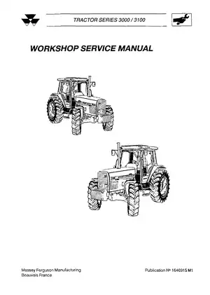 Massey Ferguson 3000/3100 Series Tractor Workshop Service Manual Preview image 2