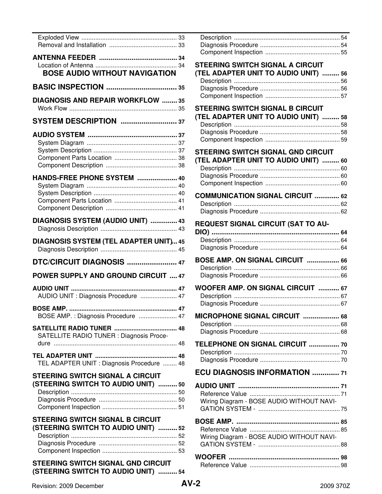 2009-2010 Nissan 370Z shop manual Preview image 2