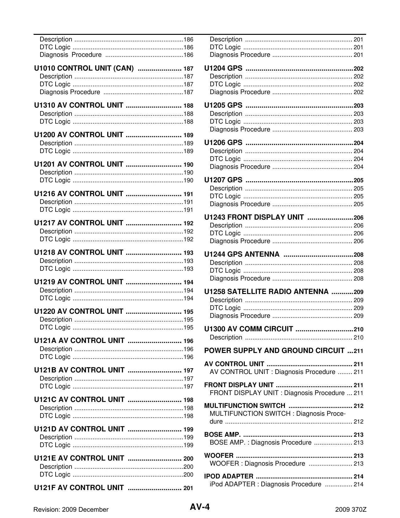 2009-2010 Nissan 370Z shop manual Preview image 4