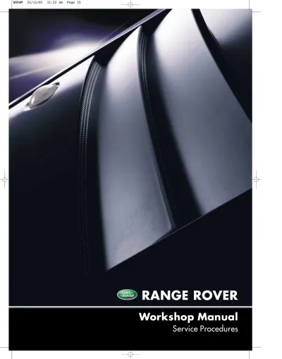 2002–2006 Range Rover L322 TD 6 3.0L, V8 4.4L Diesel Workshop Manual (P/N LRL0477NAS)