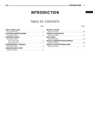 2005-2008 Dodge Magnum repair manual Preview image 3