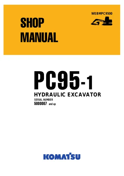Preview: Komatsu PC95-1 Excavator Factory Shop Manual (P/N WEBMPC9500)