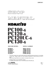 2004 Komatsu PC100-6, PC100L-6, PC120-6, PC120LC-6, PC130-6 Shop Manual (P/N SEBM010611) – preview page 1
