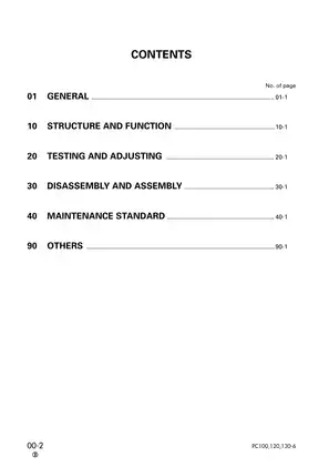 Komatsu PC100-6, PC100L-6, PC120-6, PC120LC-6 & PC130-6 hydraulic excavator shop manual Preview image 2