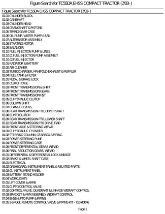 TC55DA EHSS Compact Tractor Service Manual - Comprehensive Guide Preview image 3