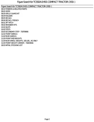 TC55DA EHSS Compact Tractor Service Manual - Comprehensive Guide Preview image 4
