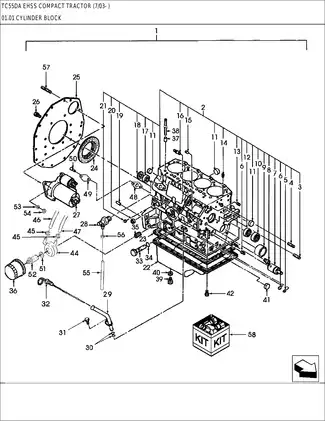 New Holland TC55DA compact utility tractor parts list Preview image 5