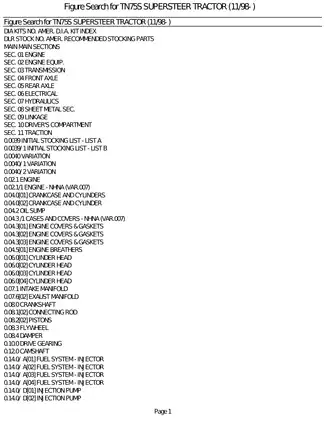 TN75S Supersteer Tractor Repair and Service Manual (1998+) Preview image 3