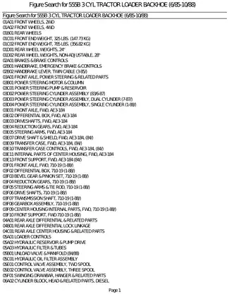 New Holland 555B backhoe loader parts list Preview image 3