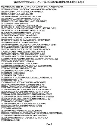 New Holland 555B backhoe loader parts list Preview image 5