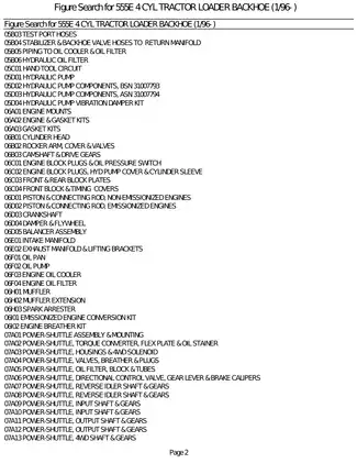 555E 4 Cylinder Tractor Loader Backhoe Service Manual Preview image 4