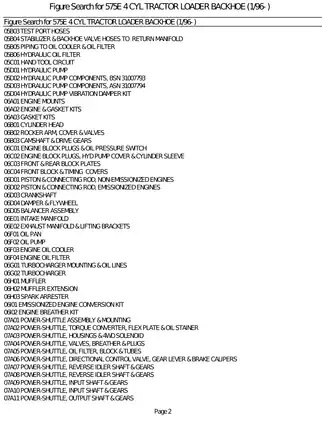 Comprehensive Service Manual for 575E 4 CYL Tractor Loader Backhoe (1/96- ) Preview image 4
