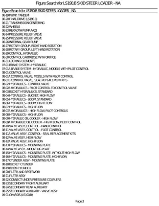 LS190.B Skid Steer Loader Service Manual - Comprehensive Repair Guide Preview image 5