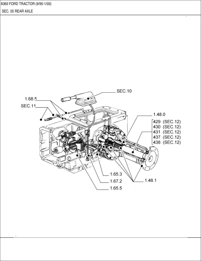 Preview: Ford 8360 Tractor 1995–2000 Parts List