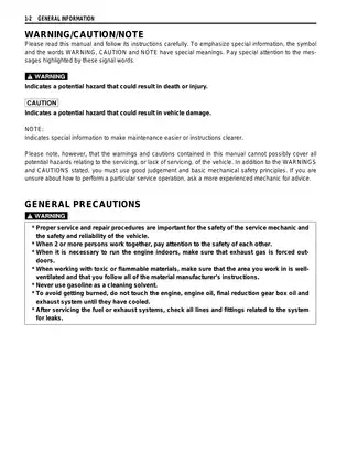 SUZUKI LT-Z50 Service Manual - Comprehensive Guide for Easy Maintenance Preview image 5