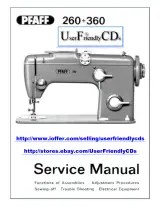 Pfaff 260 & 360 Sewing Machines OEM Service Manual 1962+ – preview page 1