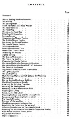 Pfaff 260/360 Sewing Machine Service Manual - Complete Guide Preview image 4