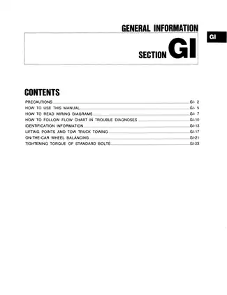 Nissan Axxess M11 Series Service Manual - Comprehensive Maintenance & Repair Guide Preview image 3