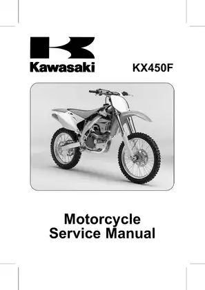 2006-2008 Kawasaki KX450F service manual