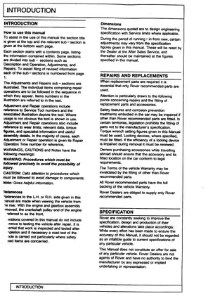 Comprehensive Mini Repair Manual (1993 Models) Preview image 3
