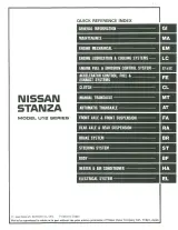 1991 Nissan Stanza Service Manual FSM (OEM) – preview page 1