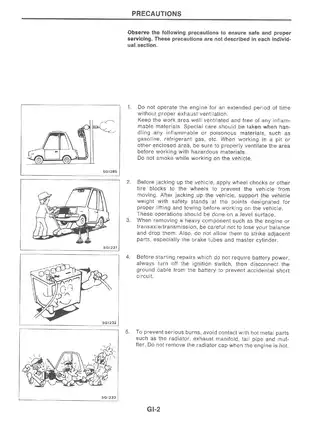 1991 Nissan Stanza U12 series service manual Preview image 4