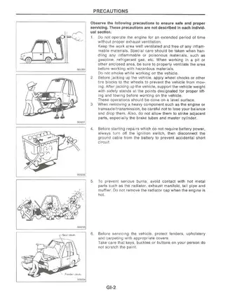1992 Nissan Stanza U12 series service manual Preview image 4