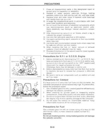 1992 Nissan Stanza U12 series service manual Preview image 5