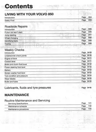 Volvo 850 Service and Repair Manual | Comprehensive Guide for DIY Mechanics Preview image 3