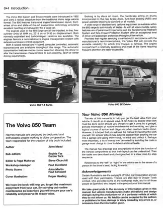 1992-1996 Volvo 850 service and repair manual Preview image 5