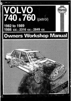 1982-1989 Volvo 740, 760 owner´s workshop manual Preview image 1