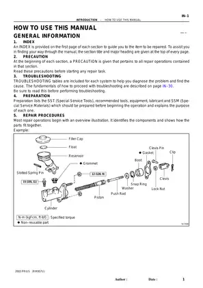 2003 Toyota Prius Digital Service Manual