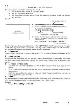 2001-2003 Toyota Prius repair manual Preview image 2