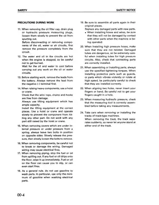 Komatsu PC200-6 Hydraulic Excavator Shop Manual (1998) Preview image 4