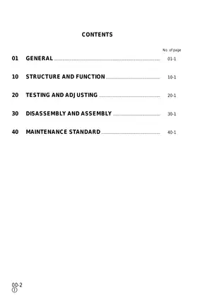 Komatsu PC210, 210LC-6K, PC240LC, 240NLC-6K hydraulic excavator shop manual Preview image 2