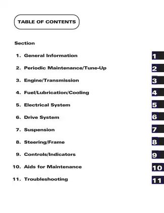 2001 Arctic Cat 250, 300, 400, 500 ATV, 2x4, 4x4 repair manual Preview image 1