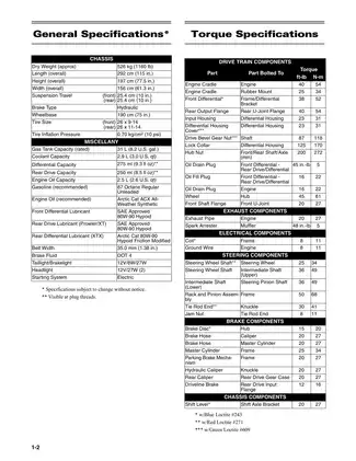 2008 Arctic Cat Prowler 650, 700, XT XTX 4x4 service manual Preview image 3