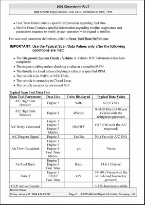 2005-2009 Chevrolet HHR manual Preview image 2