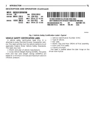 2000-2001 Jeep Wrangler service manual Preview image 3