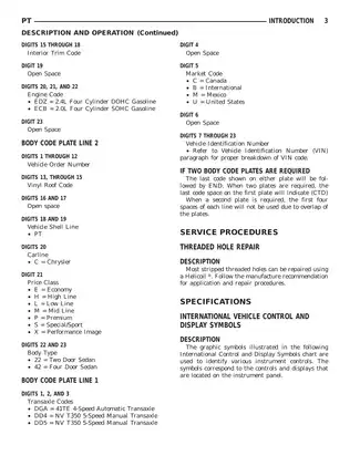 2001 PT Cruiser repair manual Preview image 4
