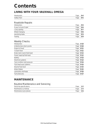 1994-2003 Vauxhall Opel Omega B service and repair manual Preview image 2