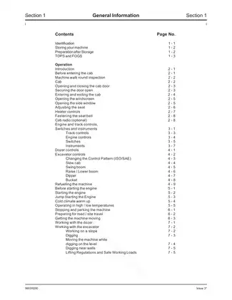 JCB Compact Excavator 8052 & 8060 Service Manual Preview image 3