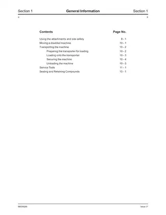 JCB Compact Excavator 8052 & 8060 Service Manual Preview image 4