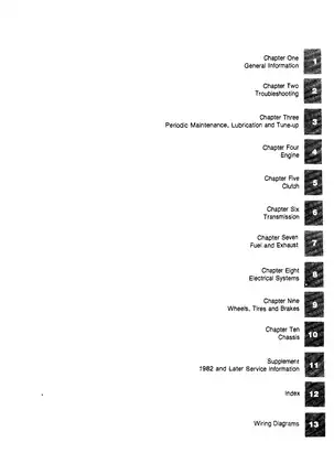 Kawasaki KZ550, KZ500 sport bike service, repair manual Preview image 2